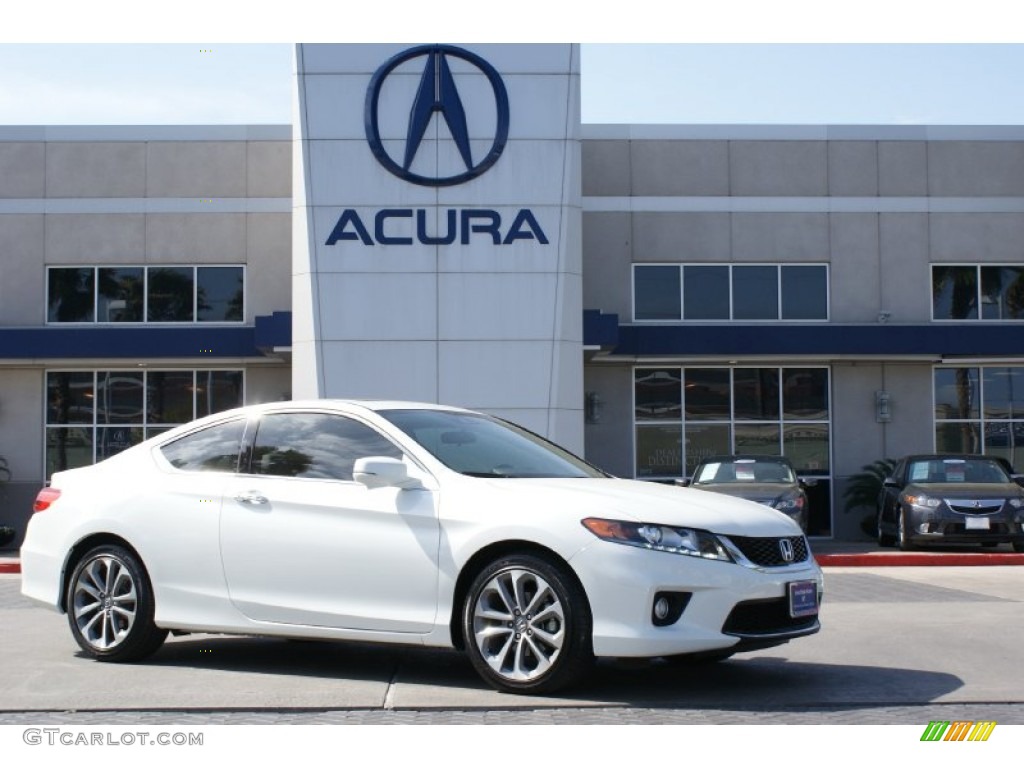 2014 Accord EX-L V6 Coupe - White Orchid Pearl / Ivory photo #1