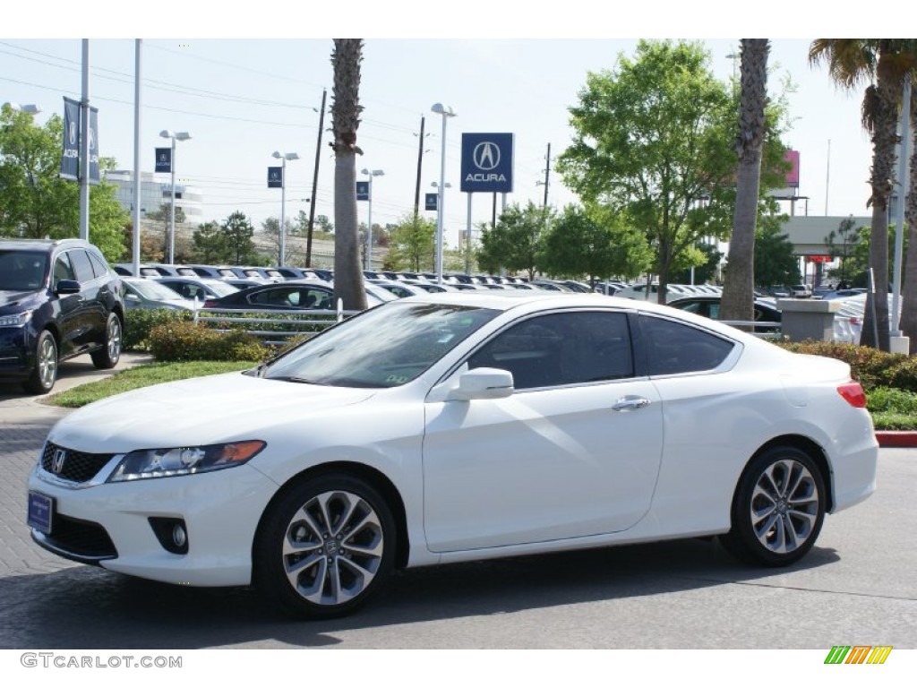 2014 Accord EX-L V6 Coupe - White Orchid Pearl / Ivory photo #2
