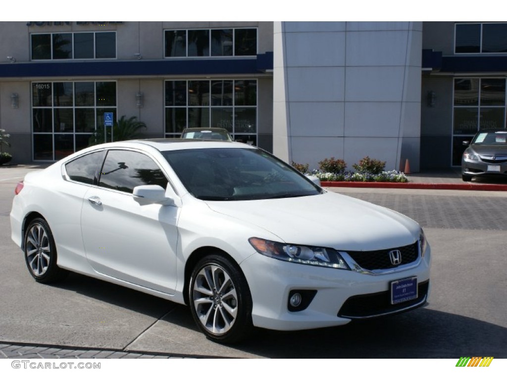 2014 Accord EX-L V6 Coupe - White Orchid Pearl / Ivory photo #3