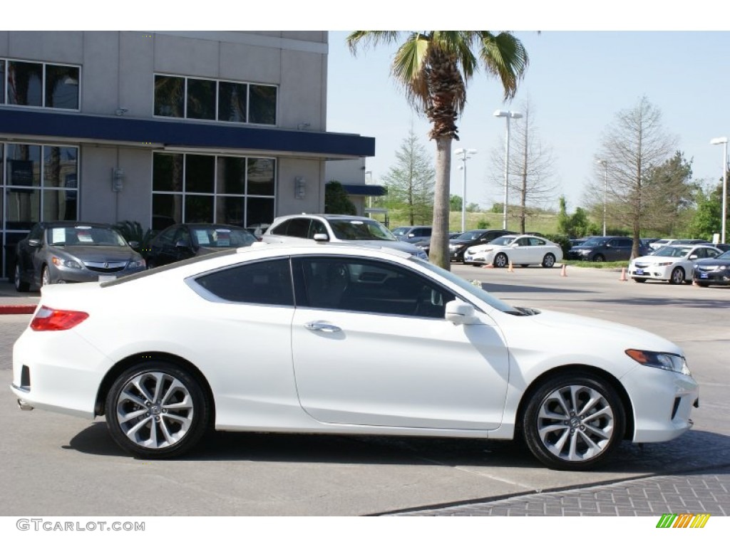 2014 Accord EX-L V6 Coupe - White Orchid Pearl / Ivory photo #7