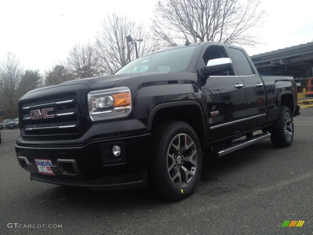 2014 Sierra 1500 SLT Double Cab 4x4 - Onyx Black / Jet Black photo #1