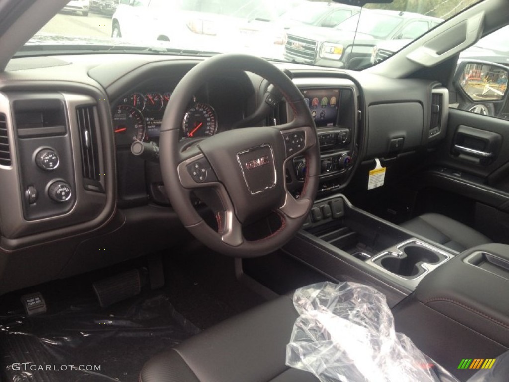 2014 Sierra 1500 SLT Double Cab 4x4 - Onyx Black / Jet Black photo #7