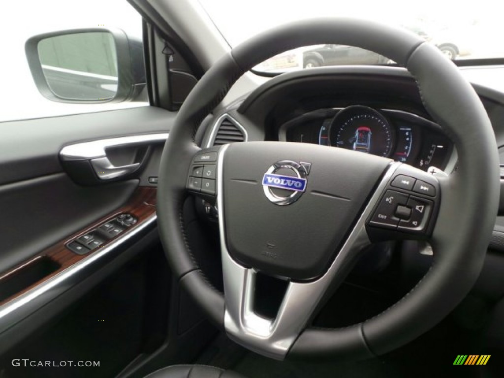 2015 Volvo XC60 T6 AWD Off Black Steering Wheel Photo #92219260
