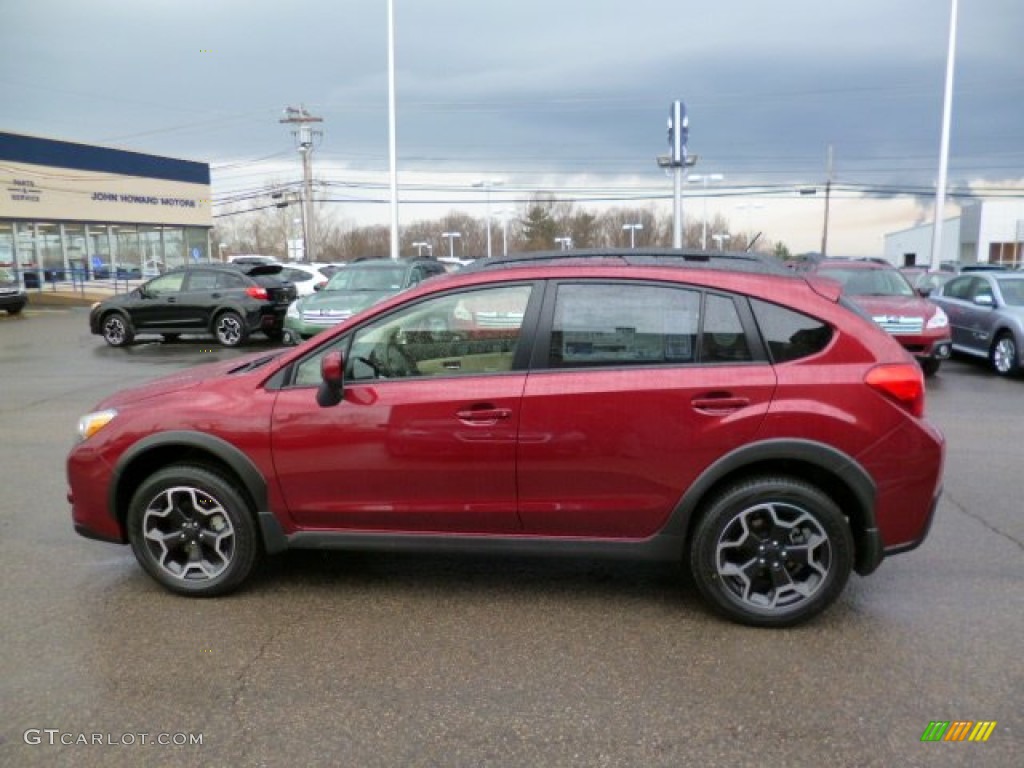 2014 XV Crosstrek 2.0i Premium - Venetian Red Pearl / Ivory photo #4