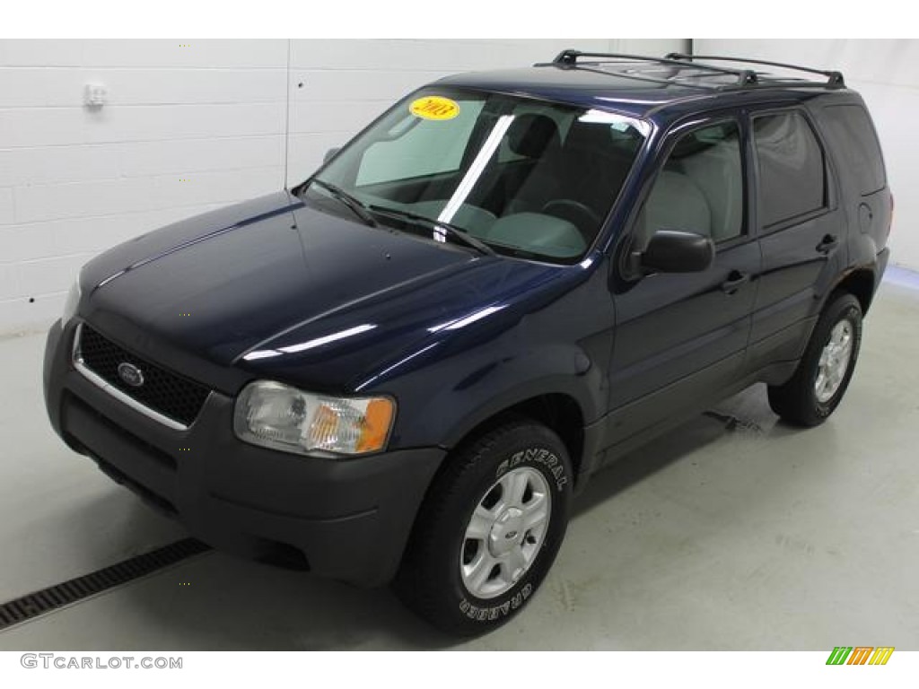 True Blue Metallic Ford Escape