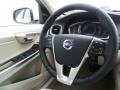 Soft Beige 2015 Volvo V60 T5 AWD Steering Wheel