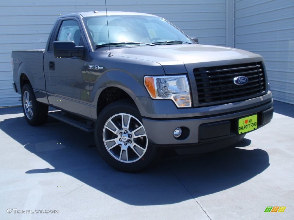 2014 F150 STX Regular Cab - Sterling Grey / Black photo #2