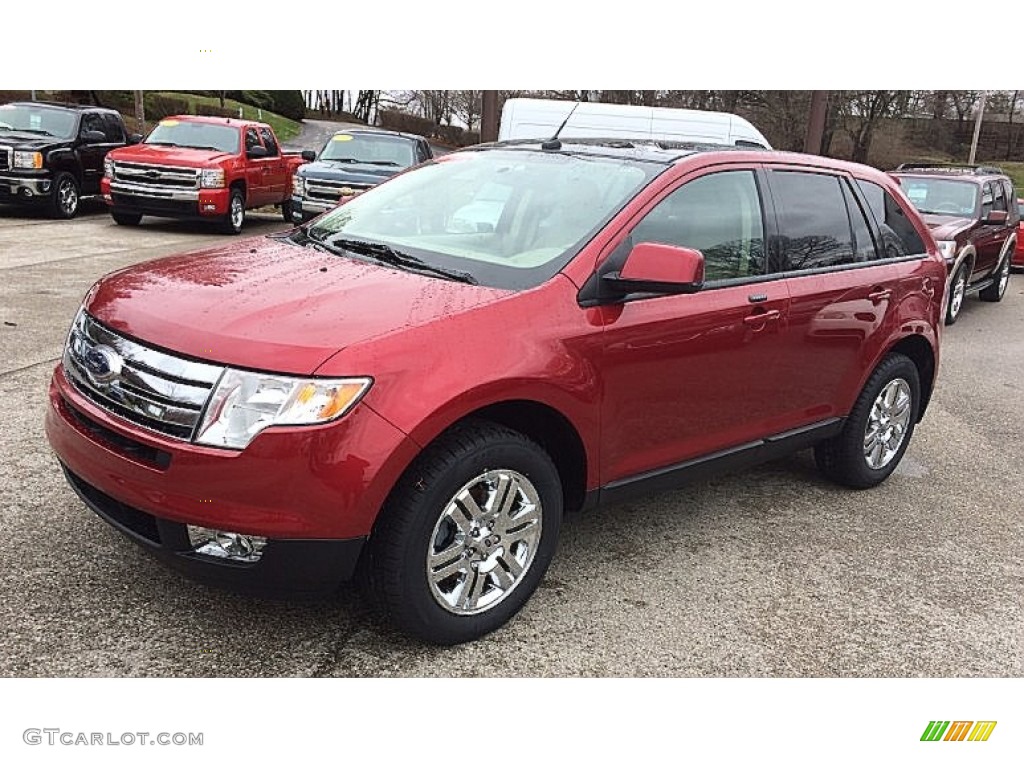 2007 Edge SEL Plus AWD - Redfire Metallic / Camel photo #1