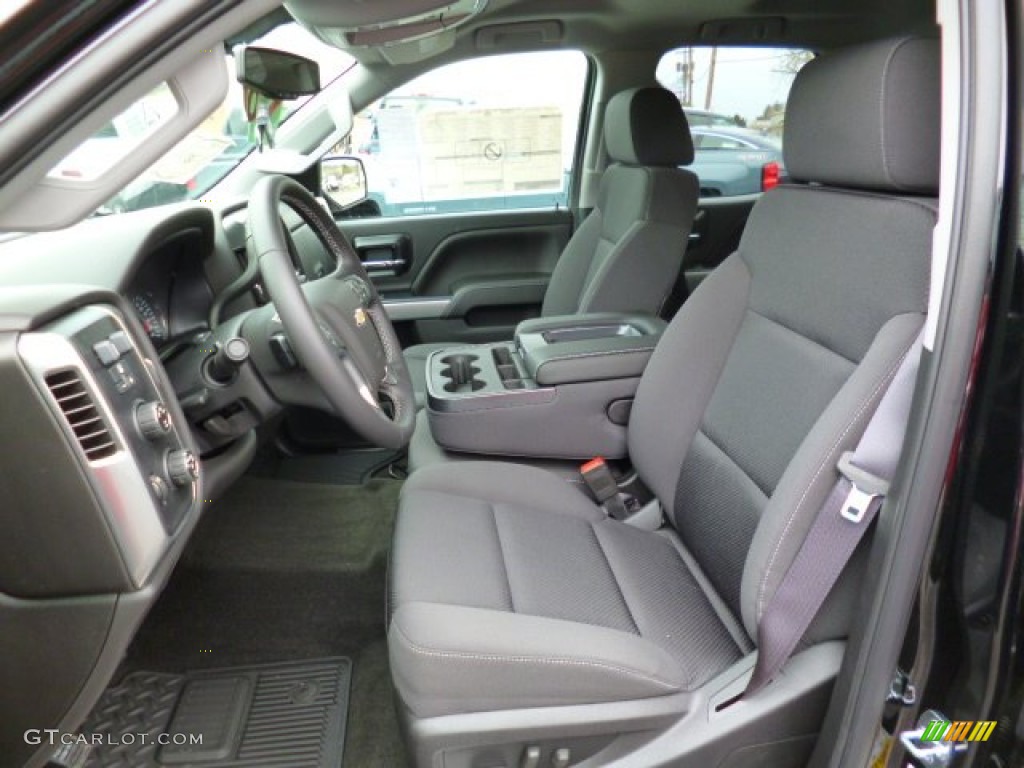 Jet Black Interior 2015 Chevrolet Silverado 2500HD LT Double Cab 4x4 Photo #92223100