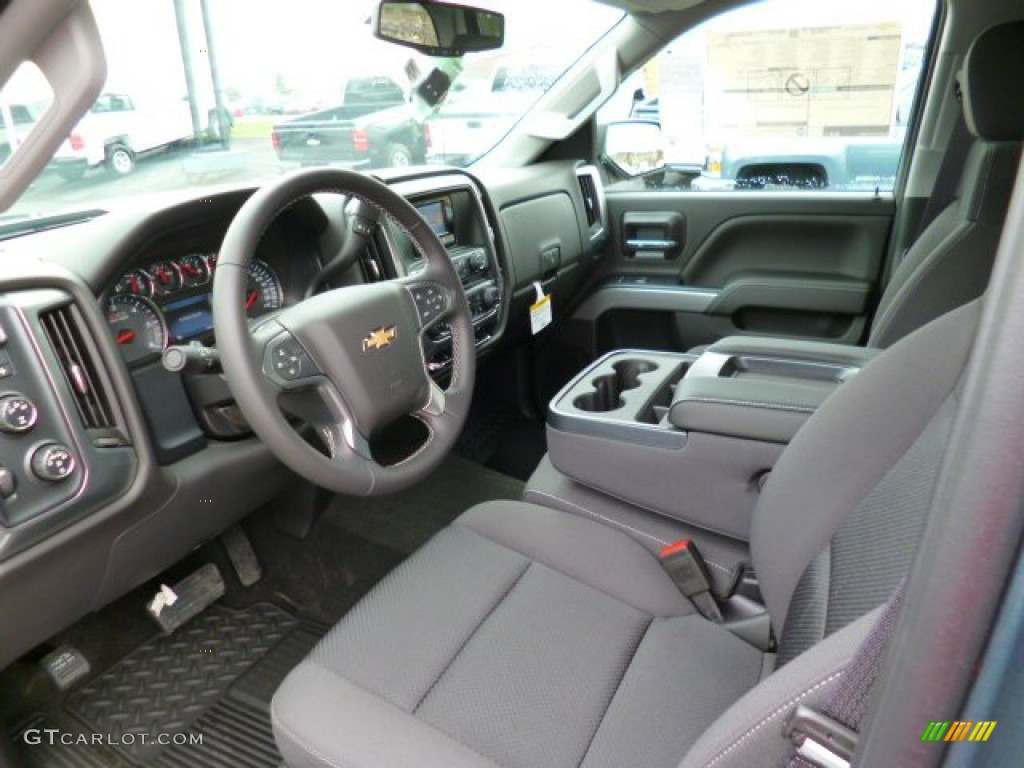 Jet Black Interior 2015 Chevrolet Silverado 2500HD LT Crew Cab 4x4 Photo #92223385