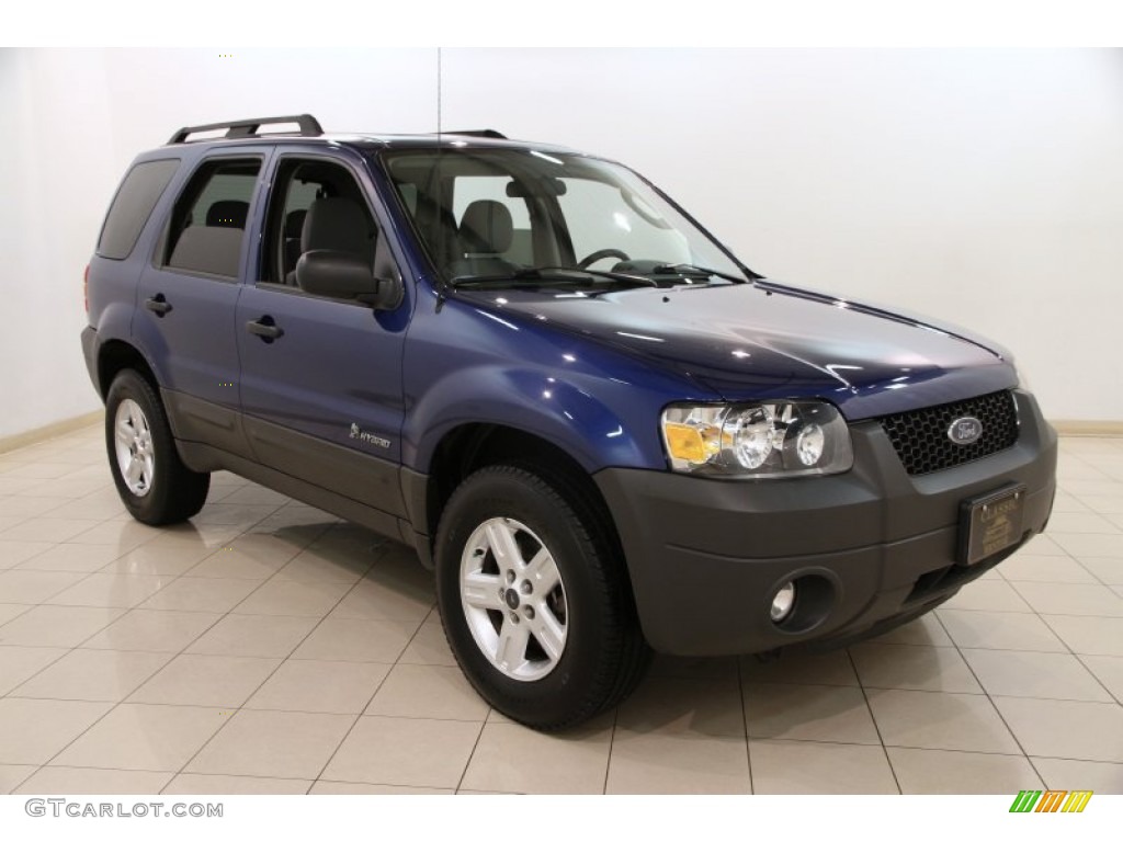 2007 Escape Hybrid 4WD - Vista Blue Metallic / Medium/Dark Flint photo #1