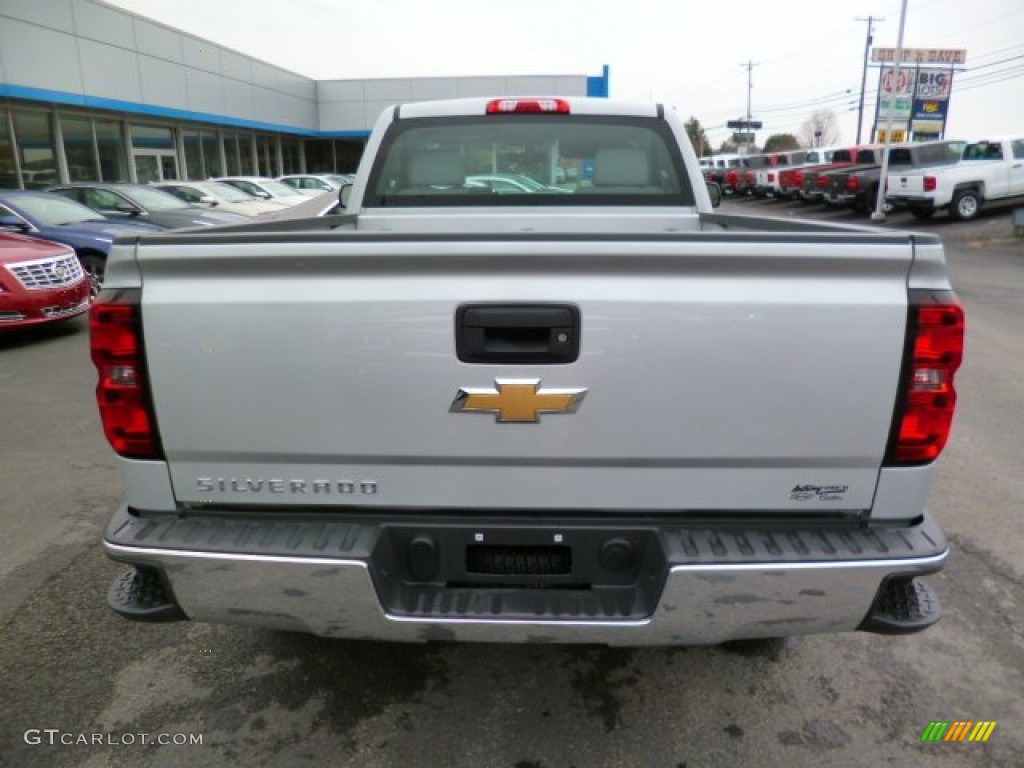 2014 Silverado 1500 WT Regular Cab 4x4 - Silver Ice Metallic / Jet Black/Dark Ash photo #6