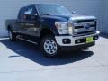 2014 Blue Jeans Metallic Ford F250 Super Duty XLT Crew Cab 4x4  photo #2