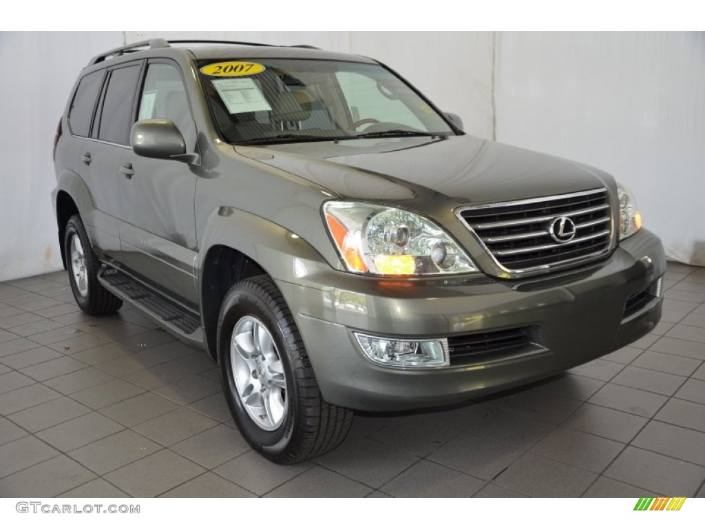 2007 GX 470 - Cypress Green Pearl / Beige photo #1