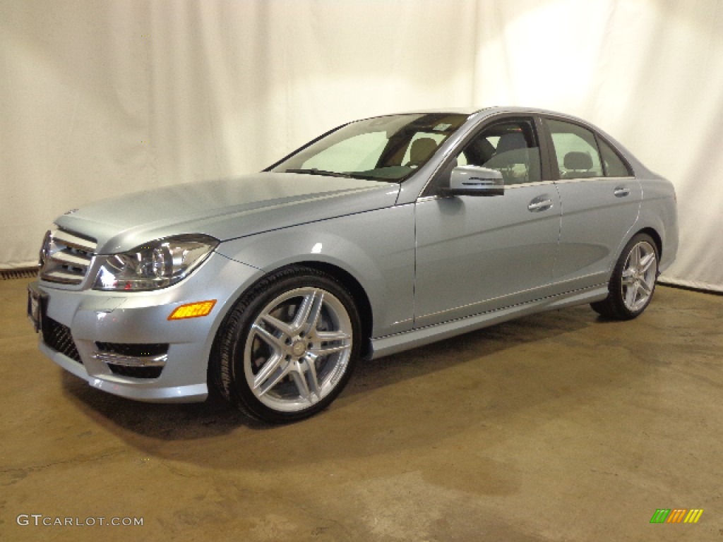 Diamond Silver Metallic 2013 Mercedes-Benz C 300 4Matic Sport Exterior Photo #92227473