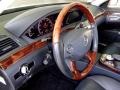 2008 Mercedes-Benz S Black Interior Steering Wheel Photo