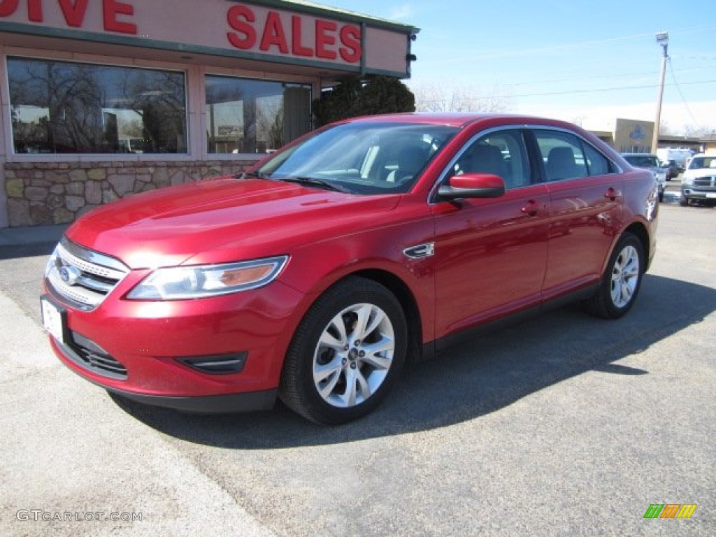 2011 Taurus SEL - Red Candy / Light Stone photo #1