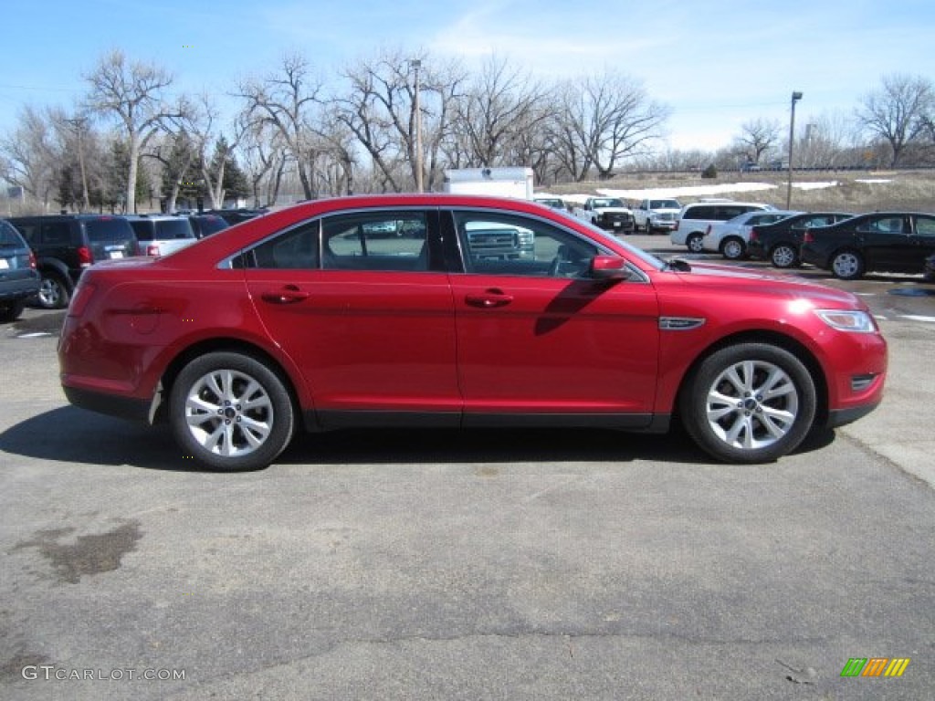 2011 Taurus SEL - Red Candy / Light Stone photo #19