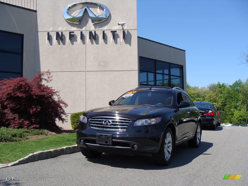 2006 FX 35 AWD - Black Obsidian / Brick/Black photo #1