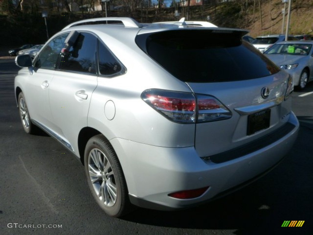 2013 RX 450h AWD - Silver Lining Metallic / Black/Ebony Birds Eye Maple photo #2