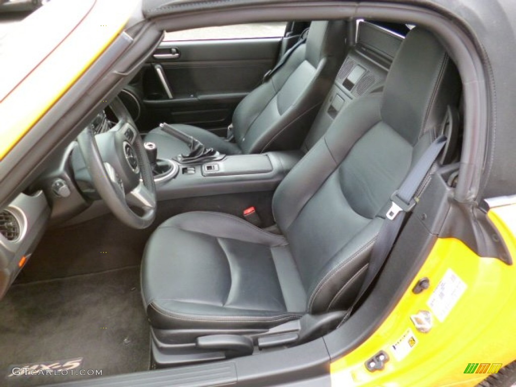 Black Interior 2009 Mazda MX-5 Miata Grand Touring Roadster Photo #92231809
