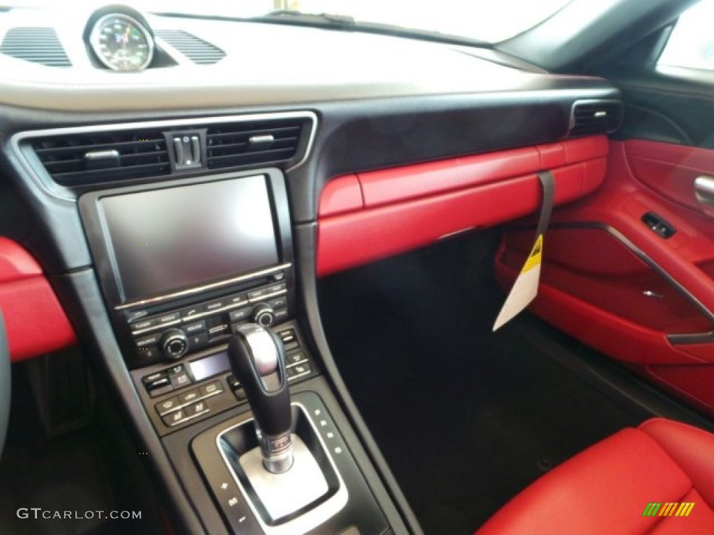 2014 911 Turbo S Cabriolet - Rhodium Silver Metallic / Carrera Red Natural Leather photo #16