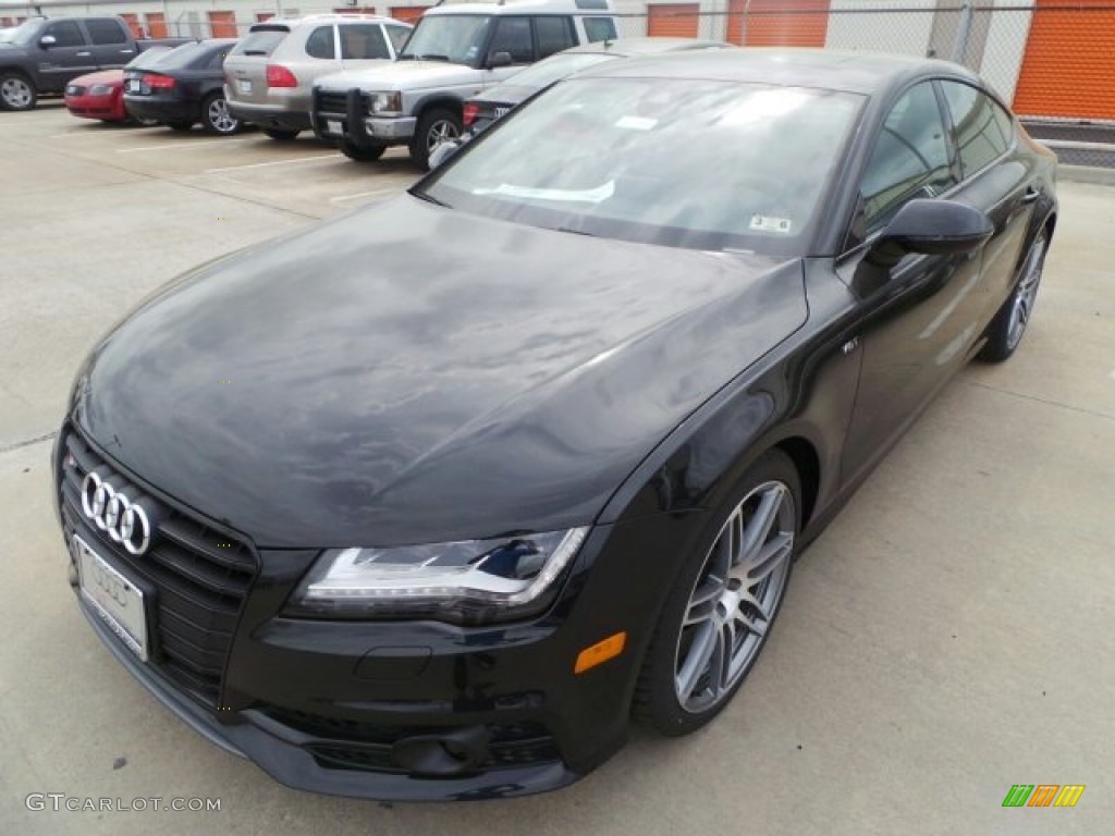 2014 S7 Prestige 4.0 TFSI quattro - Phantom Black Pearl / Black Valcona w/Diamond Contrast Stitching photo #3