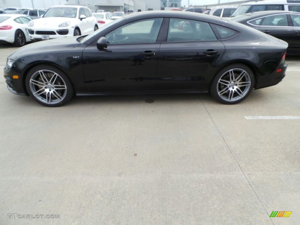 Phantom Black Pearl 2014 Audi S7 Prestige 4.0 TFSI quattro Exterior Photo #92236805