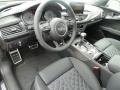 2014 Audi S7 Black Valcona w/Diamond Contrast Stitching Interior Interior Photo