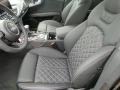 Black Valcona w/Diamond Contrast Stitching Front Seat Photo for 2014 Audi S7 #92236832