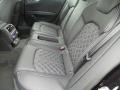2014 Audi S7 Black Valcona w/Diamond Contrast Stitching Interior Rear Seat Photo
