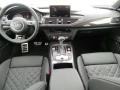 2014 Audi S7 Black Valcona w/Diamond Contrast Stitching Interior Dashboard Photo