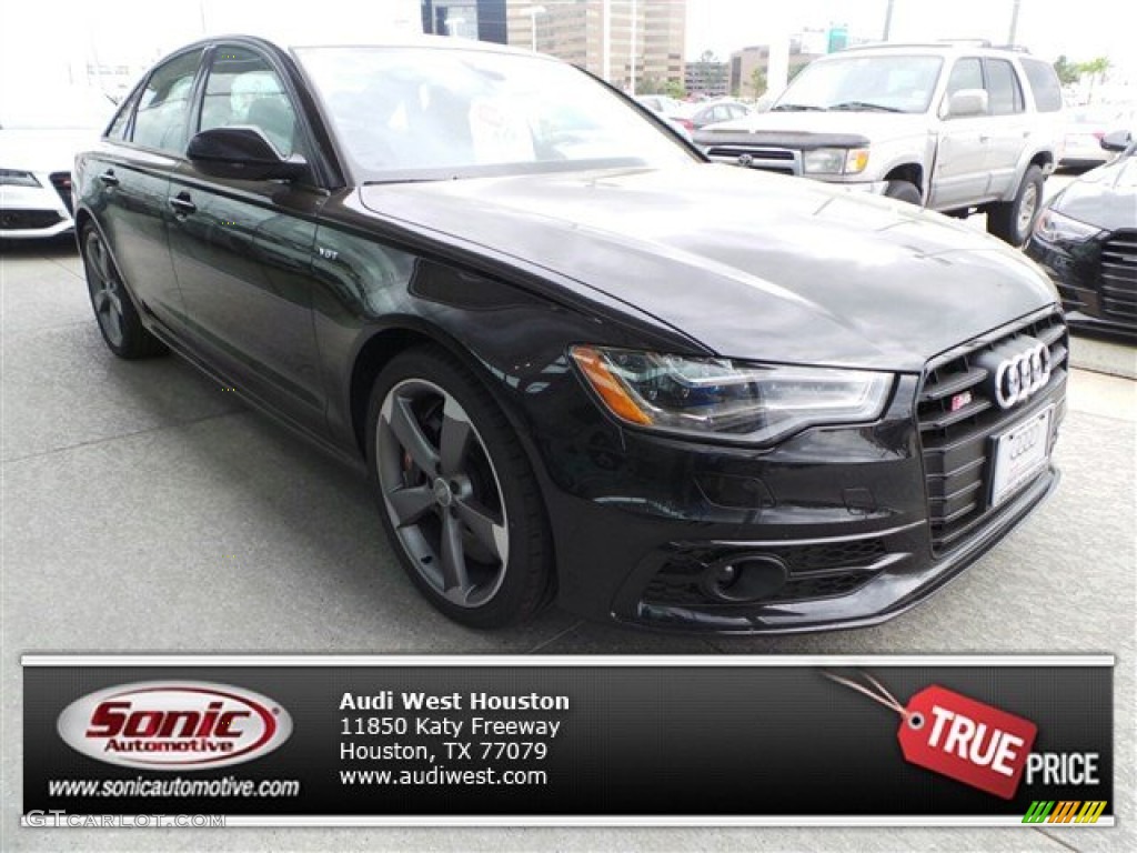 2014 S6 Prestige quattro Sedan - Phantom Black Pearl / Black Valcona w/Sport Stitched Diamond photo #1
