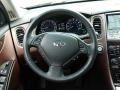 2013 Infiniti EX Chestnut Interior Steering Wheel Photo