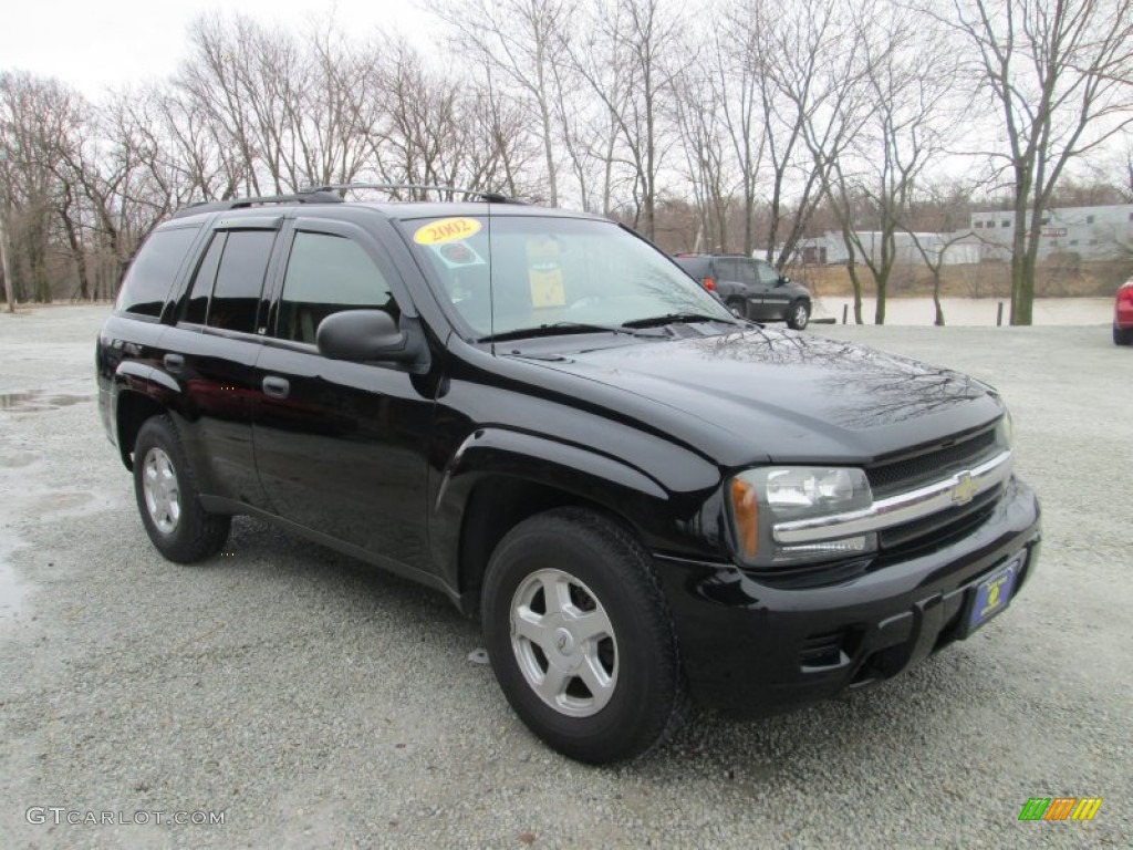 2002 TrailBlazer LTZ - Onyx Black / Medium Oak photo #5