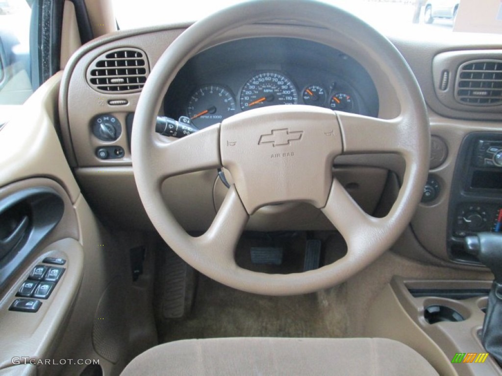 2002 TrailBlazer LTZ - Onyx Black / Medium Oak photo #10