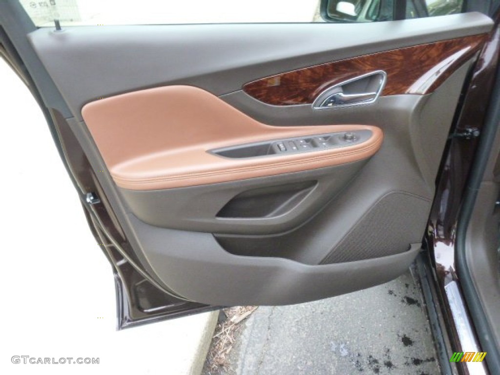2013 Buick Encore Leather AWD Saddle Door Panel Photo #92242727