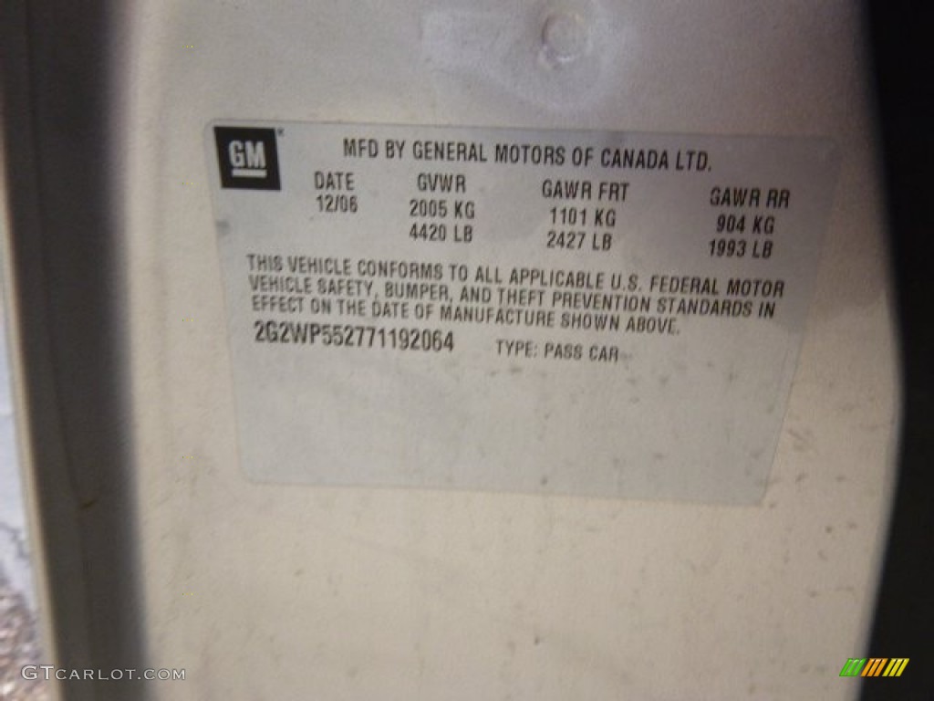 2007 Grand Prix Sedan - Liquid Silver Metallic / Ebony photo #20