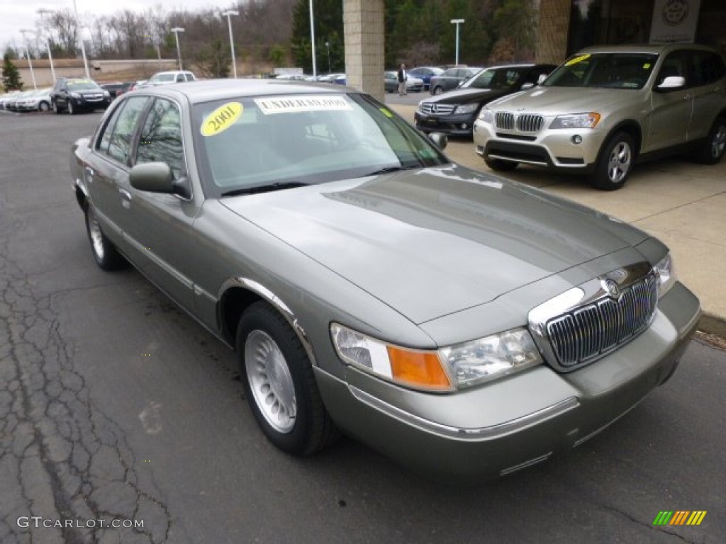 2001 Grand Marquis LS - Spruce Green Metallic / Medium Parchment photo #2