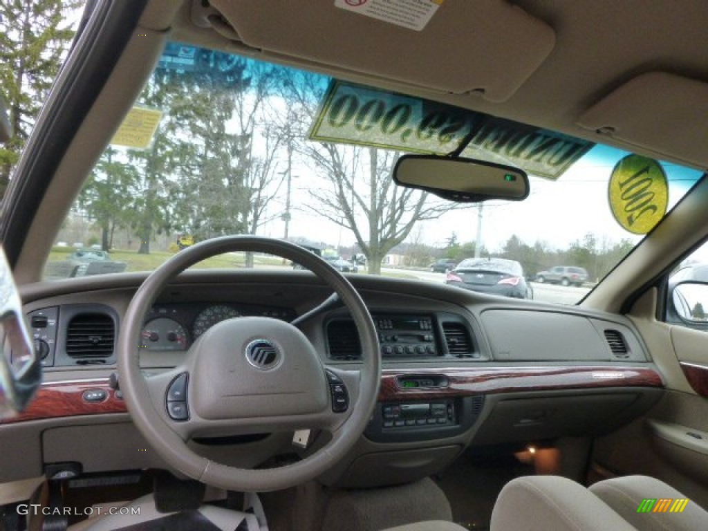 2001 Grand Marquis LS - Spruce Green Metallic / Medium Parchment photo #14