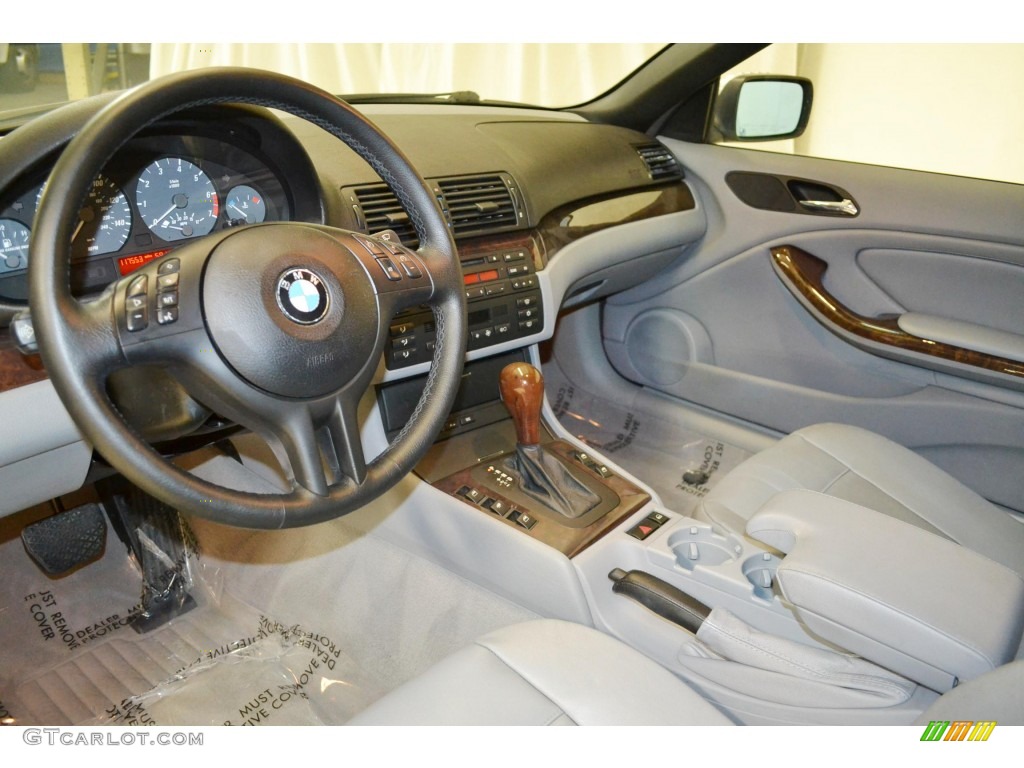 2001 3 Series 325i Convertible - Titanium Silver Metallic / Grey photo #12