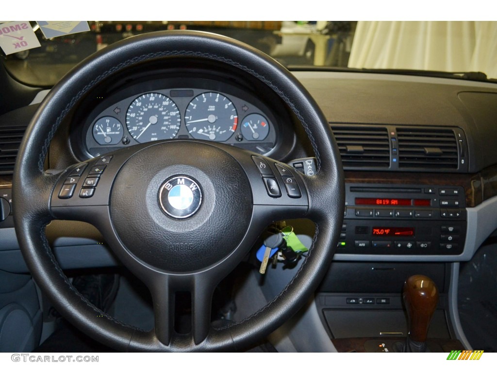 2001 3 Series 325i Convertible - Titanium Silver Metallic / Grey photo #23