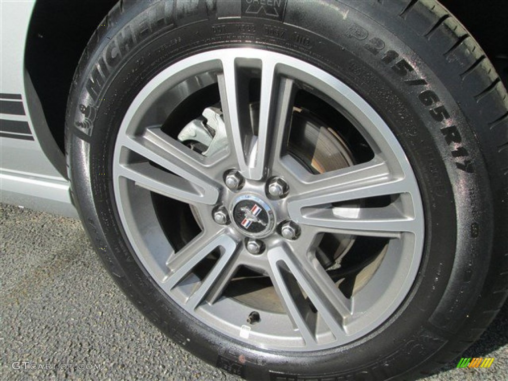 2013 Mustang V6 Premium Coupe - Ingot Silver Metallic / Stone photo #4