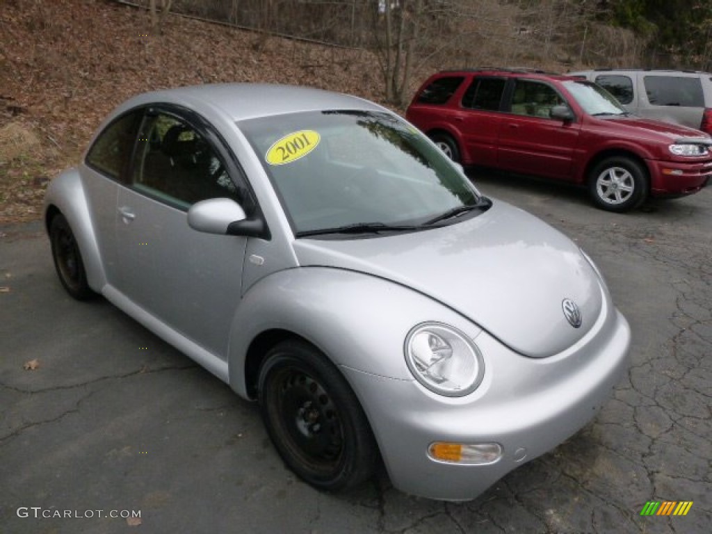 2001 New Beetle GLS Coupe - Silver Arrow Metallic / Light Grey photo #4