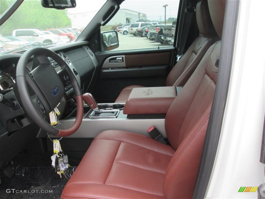 King Ranch Red (Chaparral) Interior 2014 Ford Expedition EL King Ranch Photo #92246459