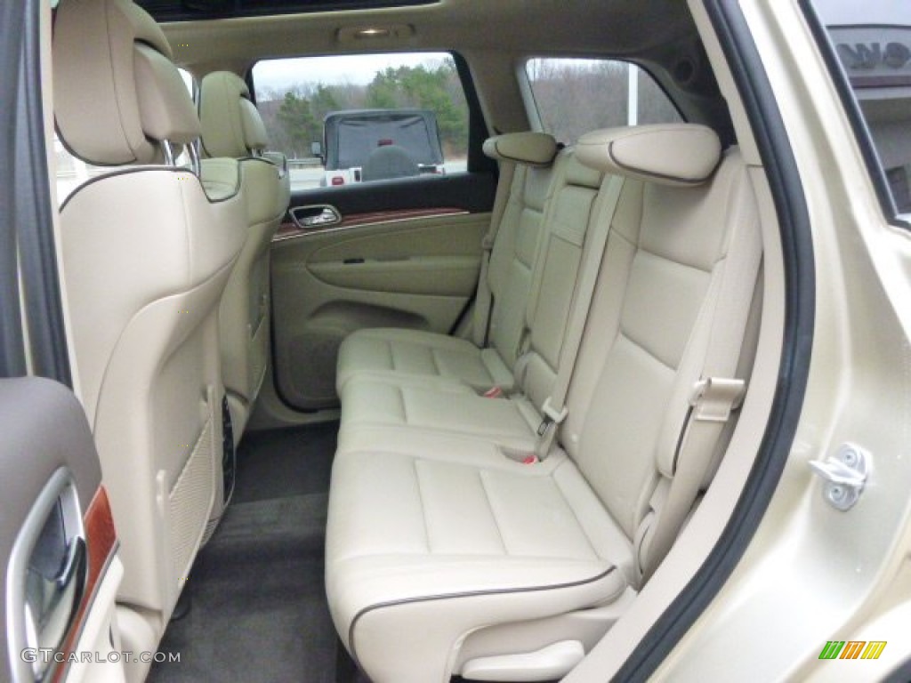 2011 Grand Cherokee Overland 4x4 - White Gold Metallic / Dark Frost Beige/Light Frost Beige photo #11