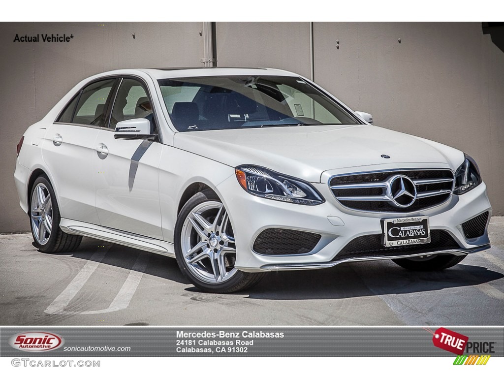 2014 E 350 Sport Sedan - Diamond White Metallic / Silk Beige/Espresso Brown photo #1