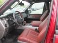 King Ranch Red (Chaparral) Interior Photo for 2014 Ford Expedition #92246675