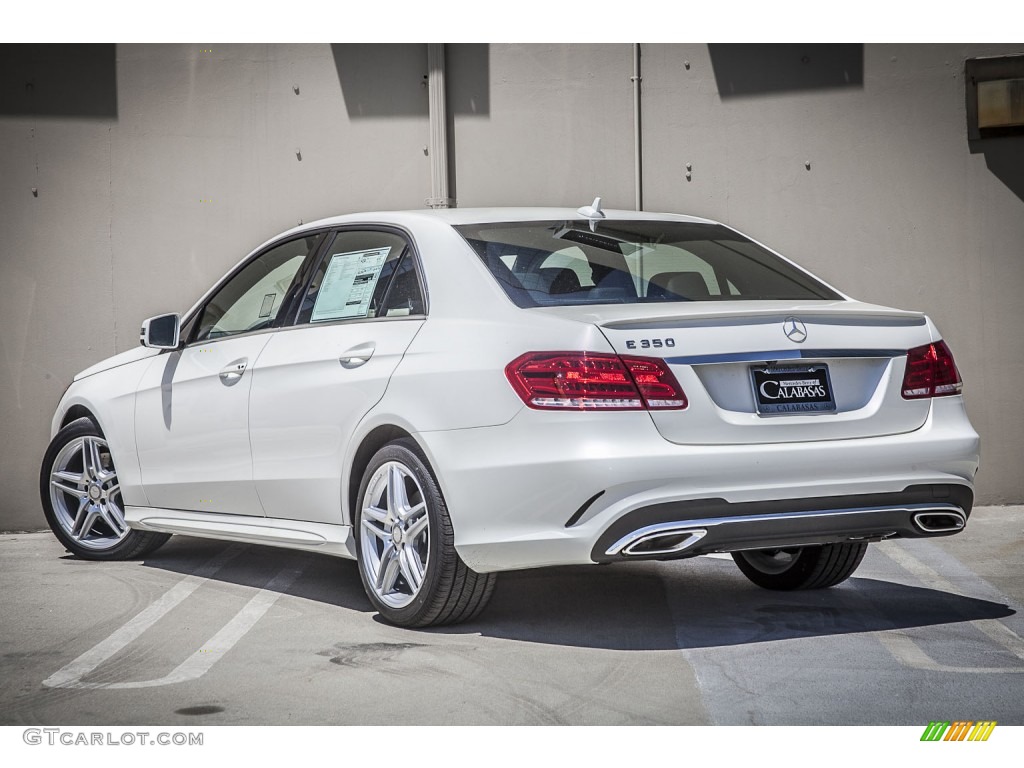2014 E 350 Sport Sedan - Diamond White Metallic / Silk Beige/Espresso Brown photo #2