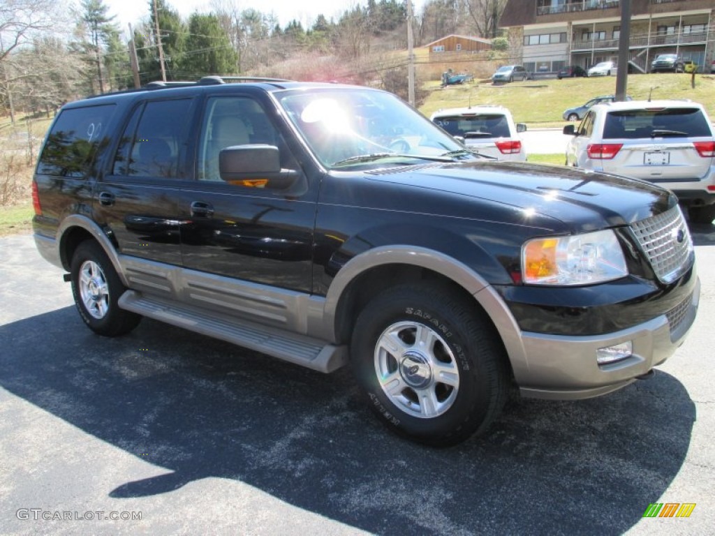 2004 Expedition Eddie Bauer 4x4 - Black / Medium Parchment photo #19